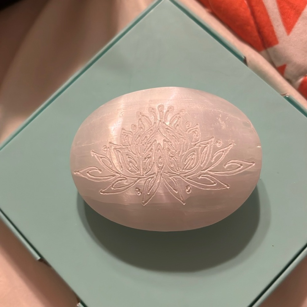 Carved selenite
